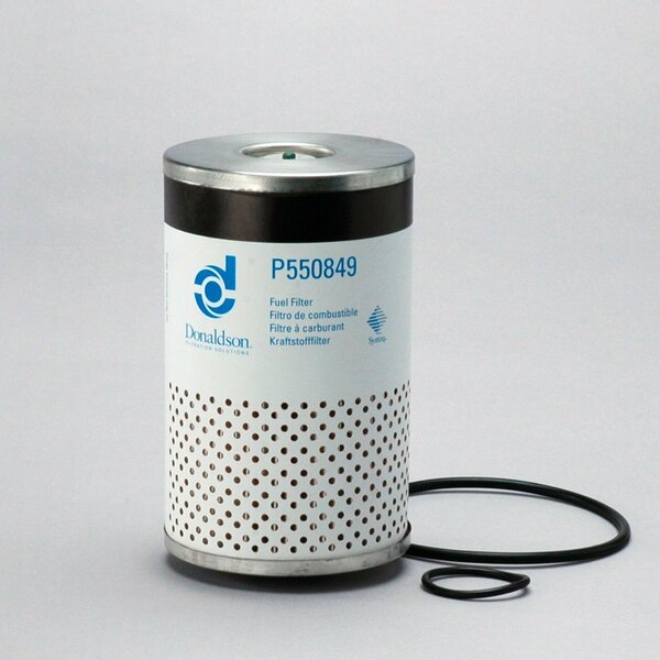 Donaldson Fuel Filter, Fuel/Water Separator, Cartridge, Out Dia 4.21 In. 107Mm Inner Dia 0.66 In. 8 Micron P550849